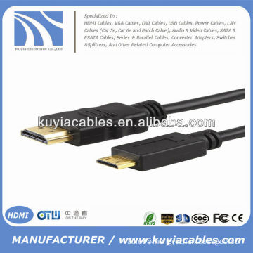 High speed mini hdmi to hdmi cable for Camera ,Tablet PC